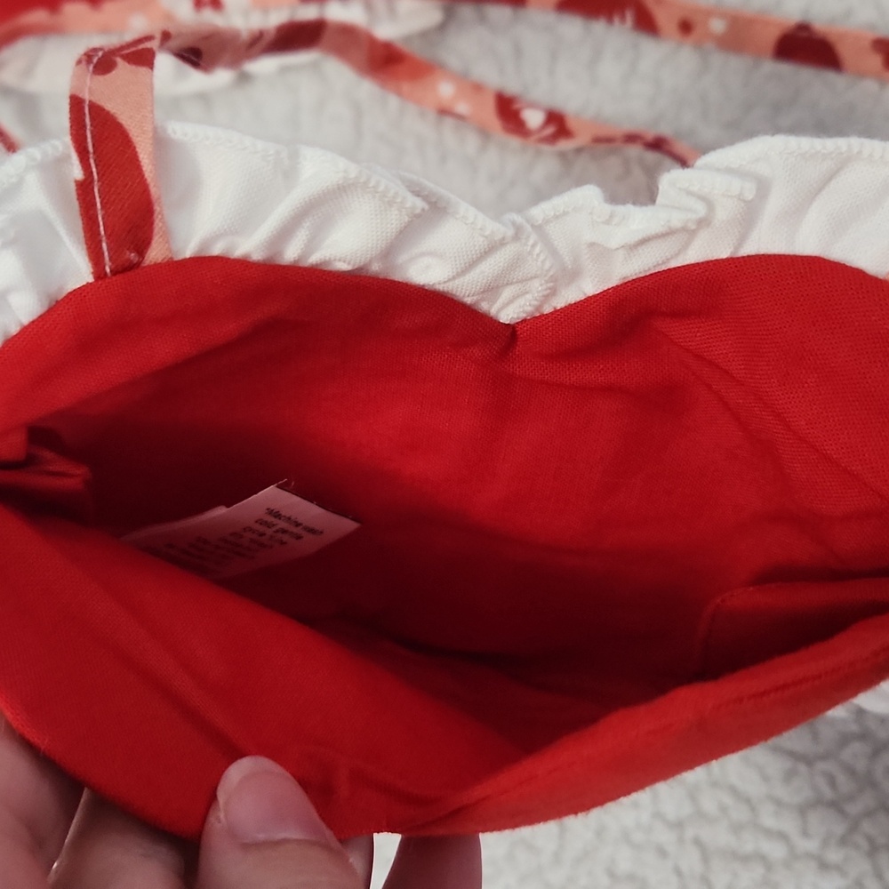 Ricrac & Ruffles set of 2 Valentine's Day heart purses - Picture 3 of 4